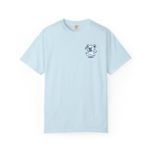 Drop Bear Heart Emblem Tee – Monochrome Blue
